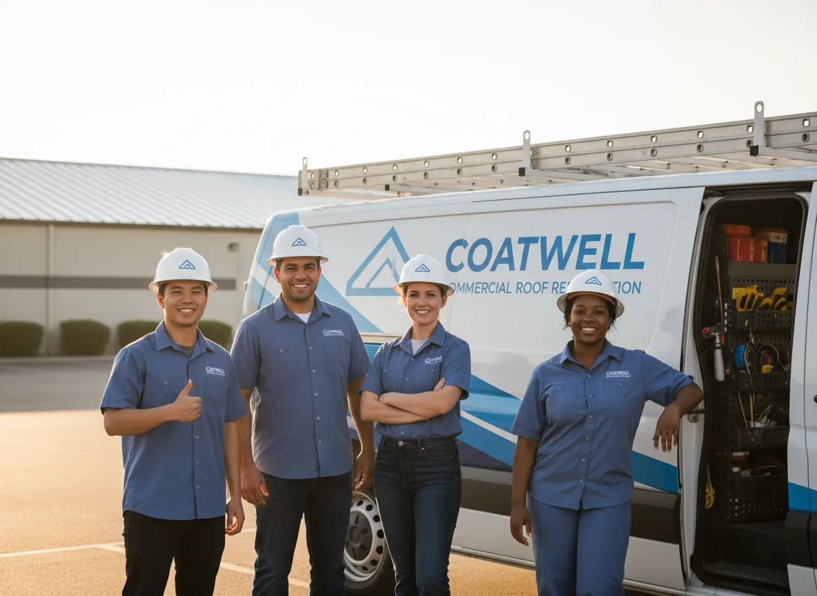 Commercial roof coating company in Rowan, IA